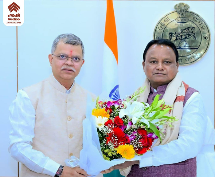 HUDCO CMD calls on Odisha CM